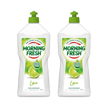 2 x Morning Fresh Dishwashing Liquid Lime Fresh 900mL